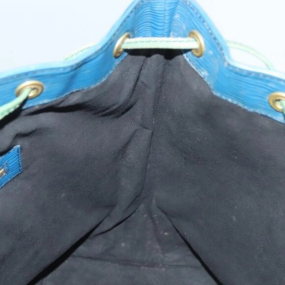 LOUIS VUITTON Epi Noe Shoulder Bag Bicolor Green Blue M44044 LV Auth 128621 - Picture 12 of 16